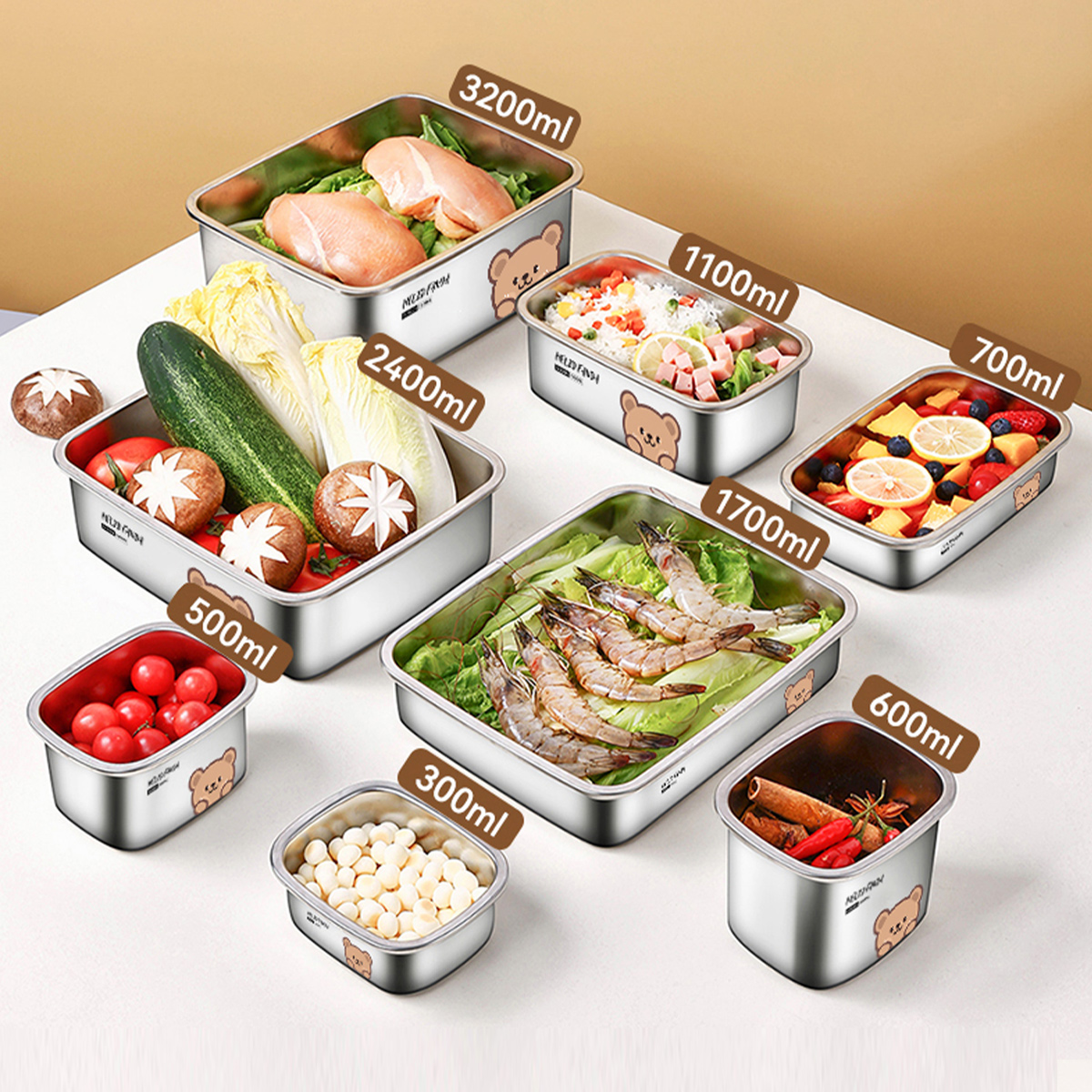 304 Stainless Steel Food Stora - Xxl Food Storage Container incelemesi ve fiyatı