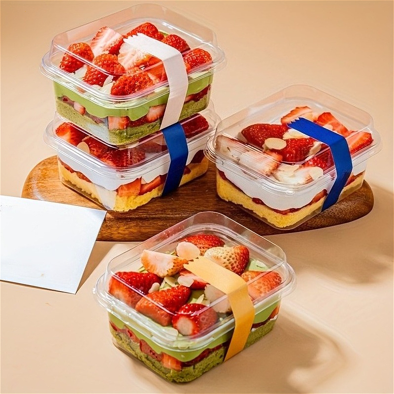 5/10/20PCS Transparent Cake Bo - Xmas Food Storage Containers incelemesi ve fiyatı