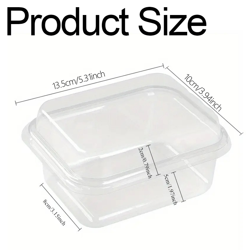 5/10/20PCS Transparent Cake Bo - Xmas Food Storage Containers incelemesi ve fiyatı