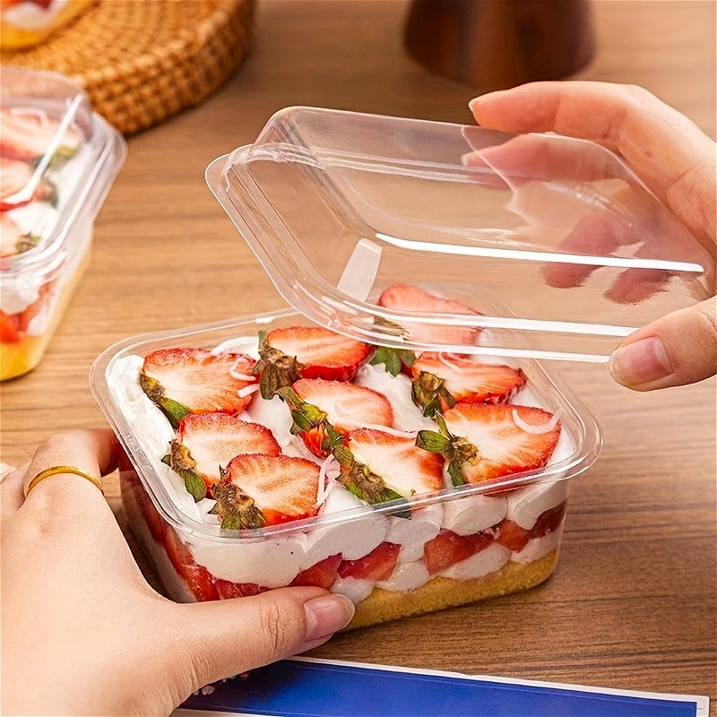 5/10/20PCS Transparent Cake Bo - Xmas Food Storage Containers incelemesi ve fiyatı