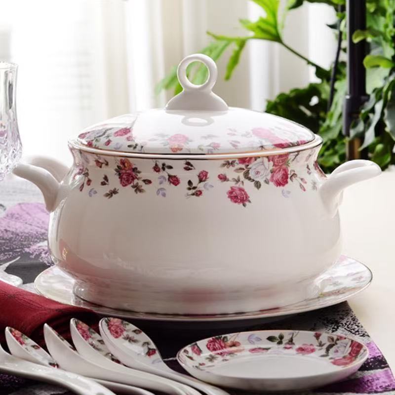 9 Inch, Bone China Tureen for  - Food Storage Plant incelemesi ve fiyatı