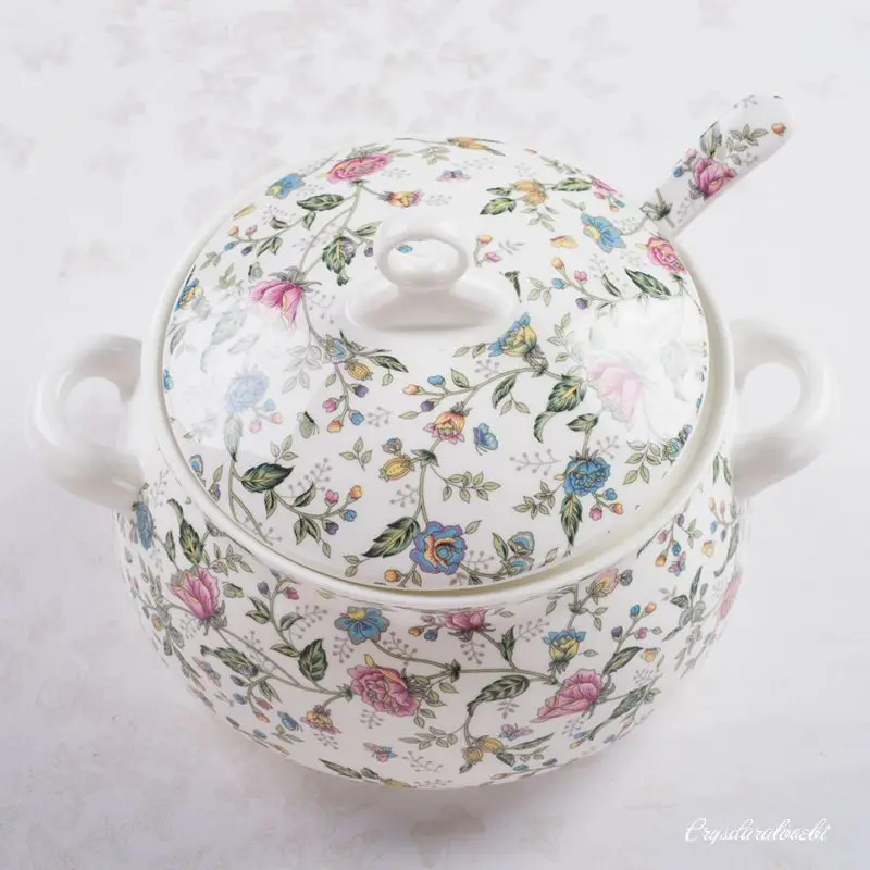 9 Inch, Bone China Tureen for  - Food Storage Plant incelemesi ve fiyatı
