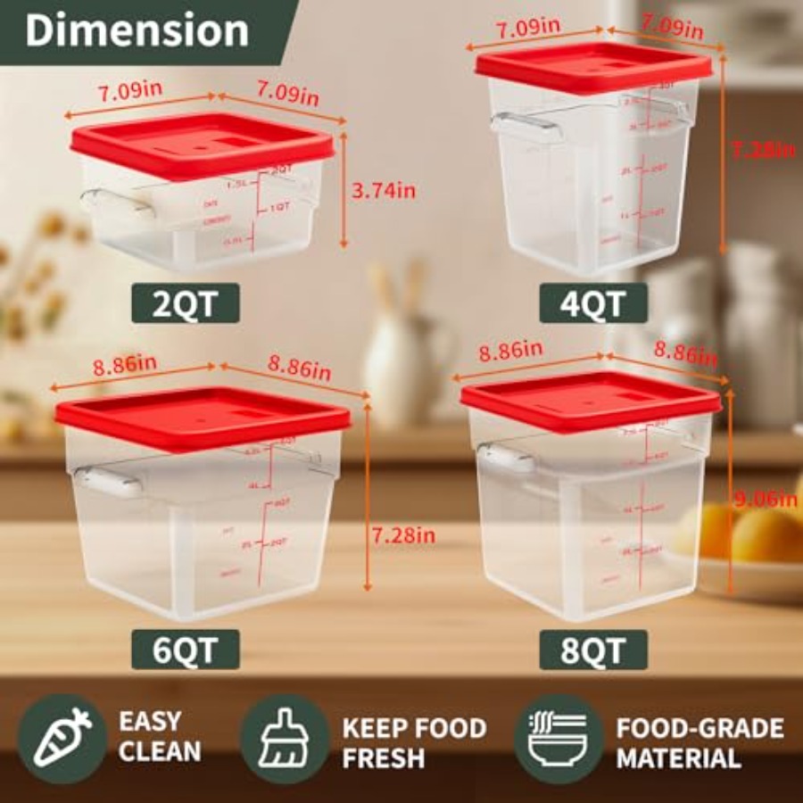 6 Quart Set of 4 Food Storage  - Food Storage 4 Quart incelemesi ve fiyatı