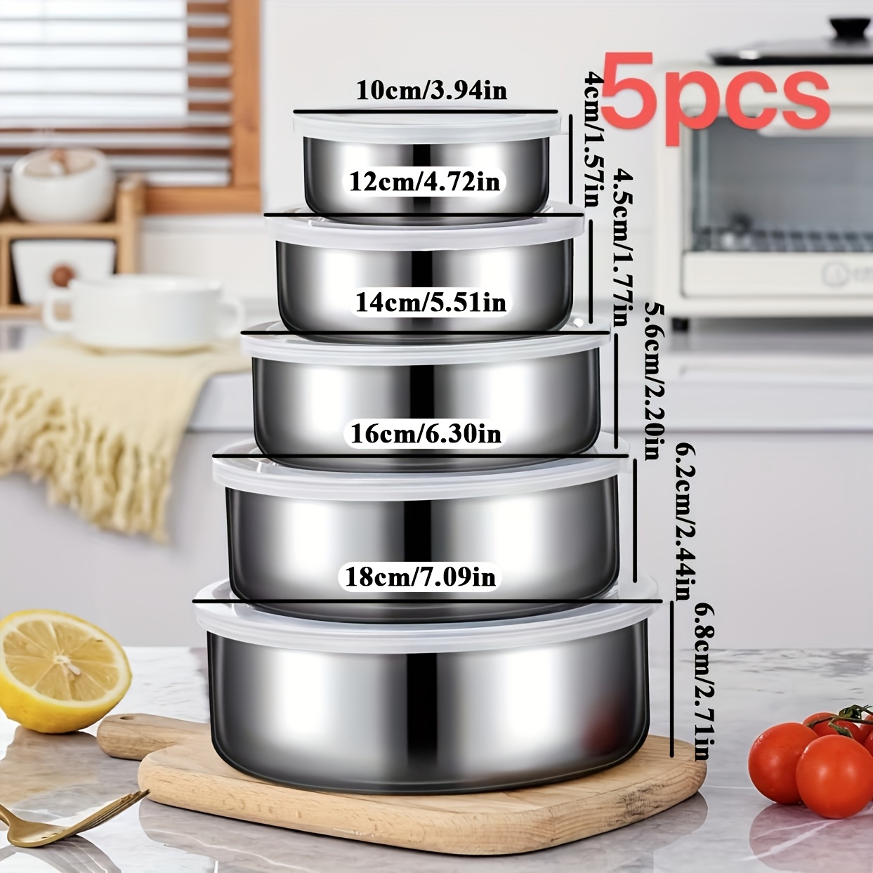 5pcs Food Storage Containers W - Xmas Food Storage Containers incelemesi ve fiyatı