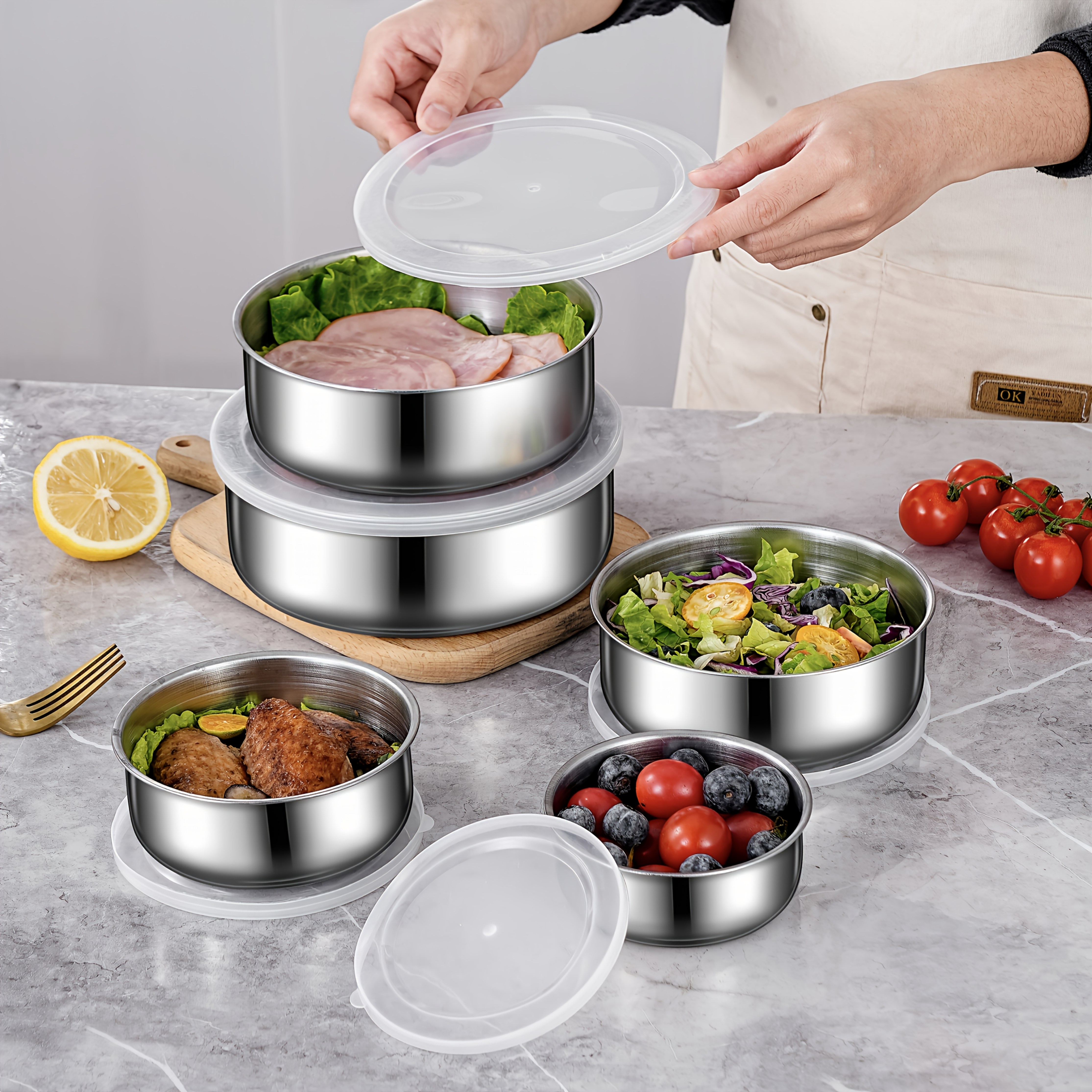 5pcs Food Storage Containers W - Xmas Food Storage Containers incelemesi ve fiyatı