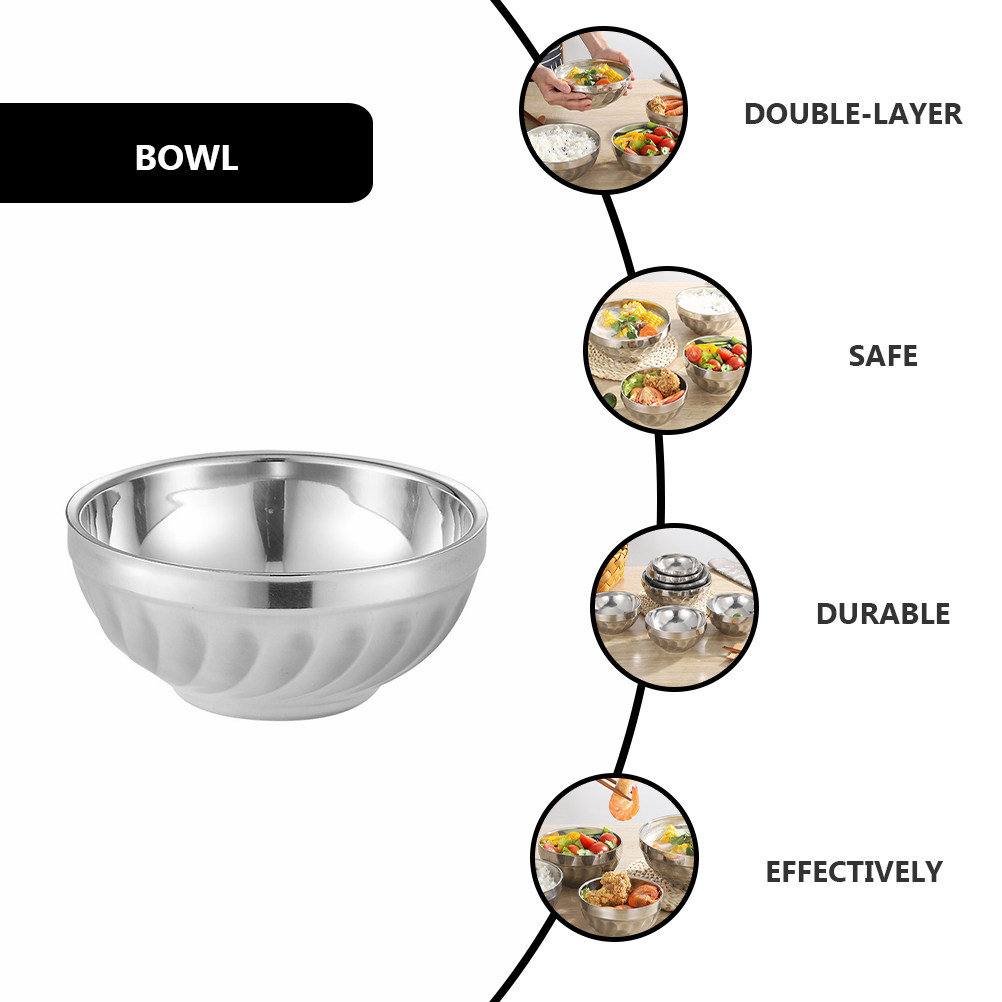 3Pcs Insulated Stainless Steel - Food Storage Bowls incelemesi ve fiyatı