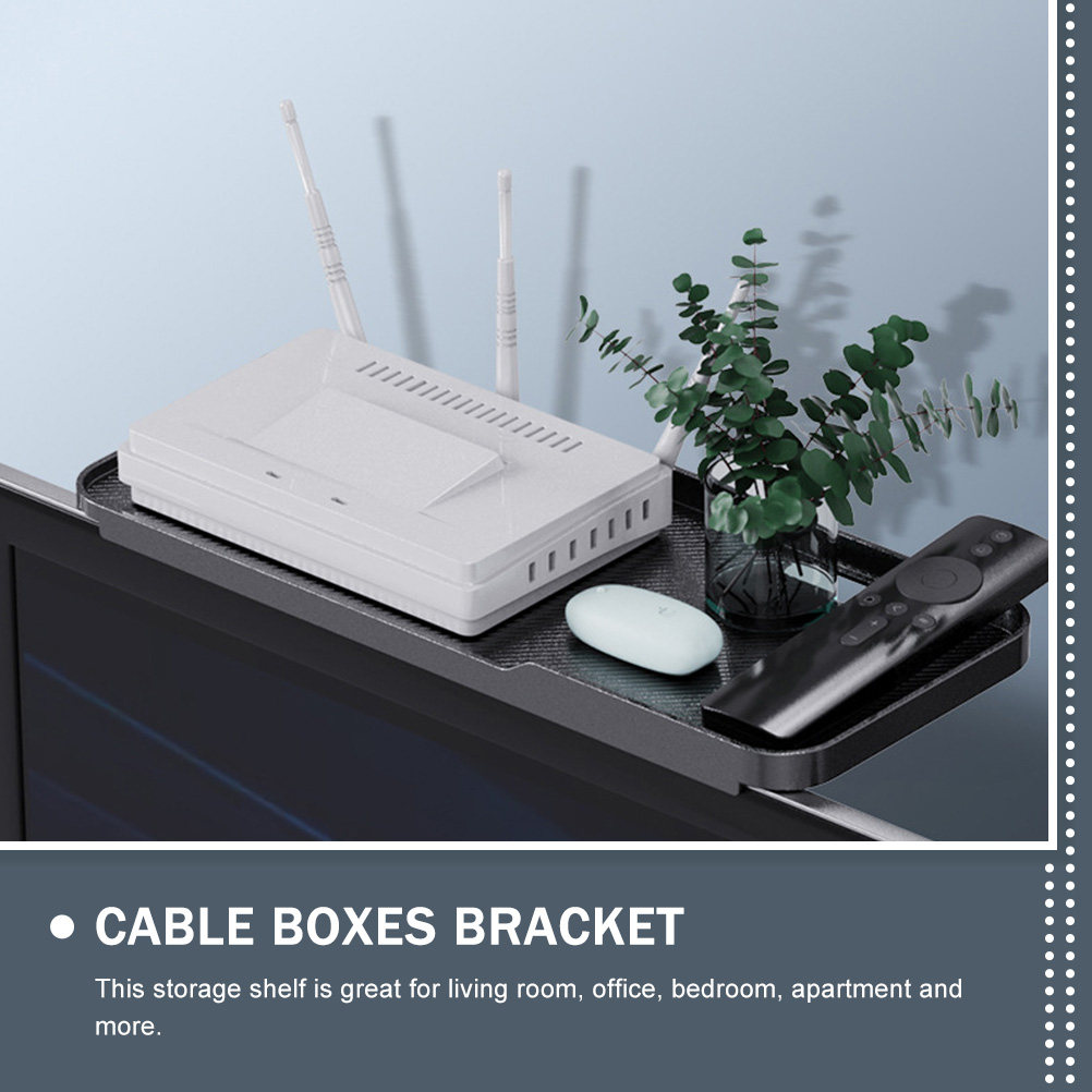 Router Storage Rack Black ABS  - Food Storage In Room incelemesi ve fiyatı