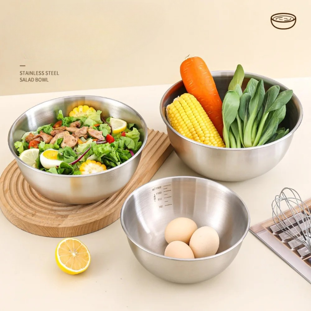 3pcs Stainless Steel Bowl Set  - Food Storage Bowls incelemesi ve fiyatı