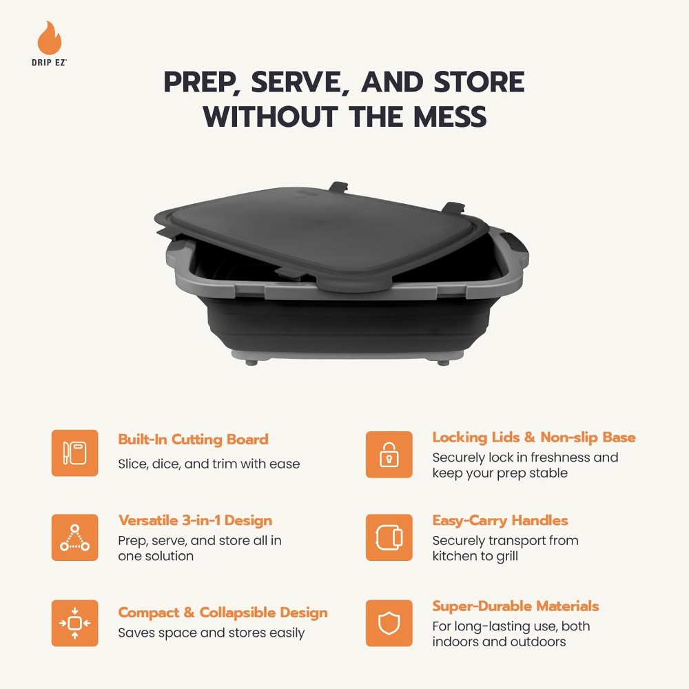 Collapsible BBQ Prep Tub XL -  - Food Storage Usa incelemesi ve fiyatı